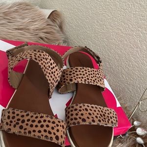 Leopard sandals
